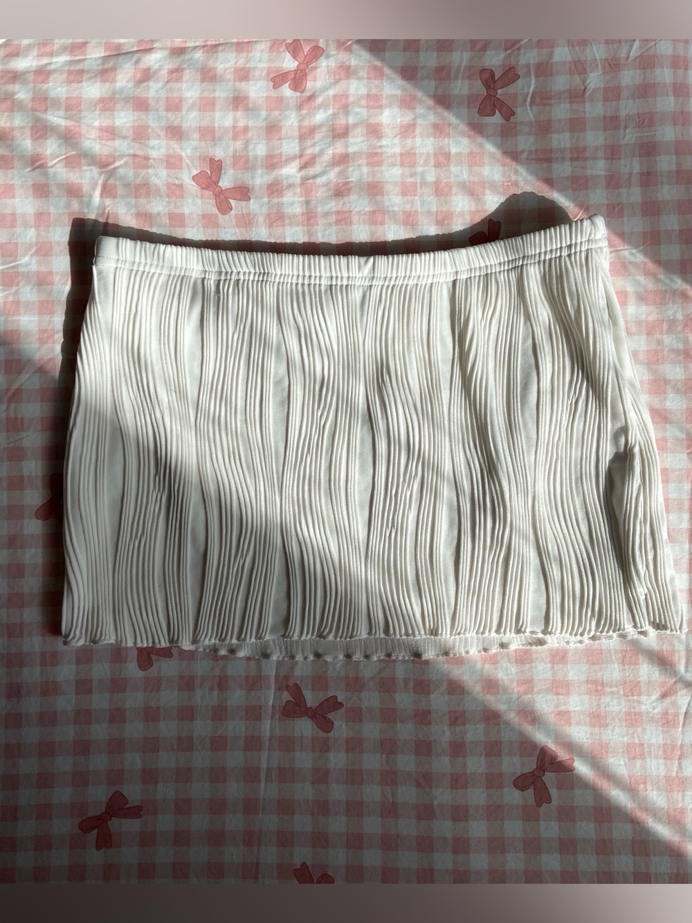 Angel white mini skirt 🕊️🤍✨